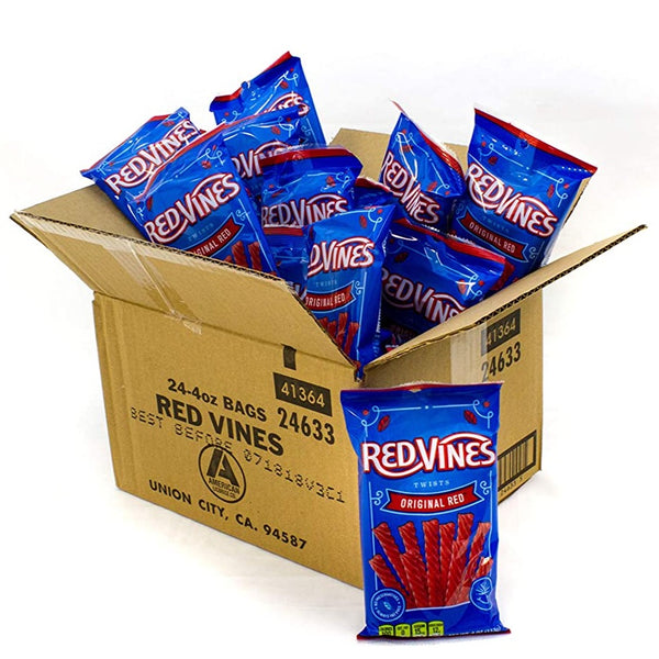 Red Vines Original Red Licorice Twists 4oz [Pack of 24]